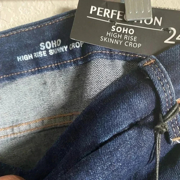 Nicole Miller Perfection Soho High Rise Skinny Crop Sz 24 - Picture 5 of 8